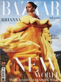 Rihanna magazine cover appearance Harper's Bazaar September 2020