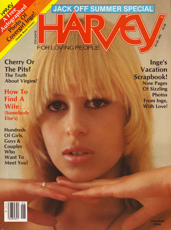 Harvey June 1982 magazine back issue Harvey magizine back copy harvey for loving people magazine 82 back issues sexy nude girls xxx pix explicit lesbian photos sex
