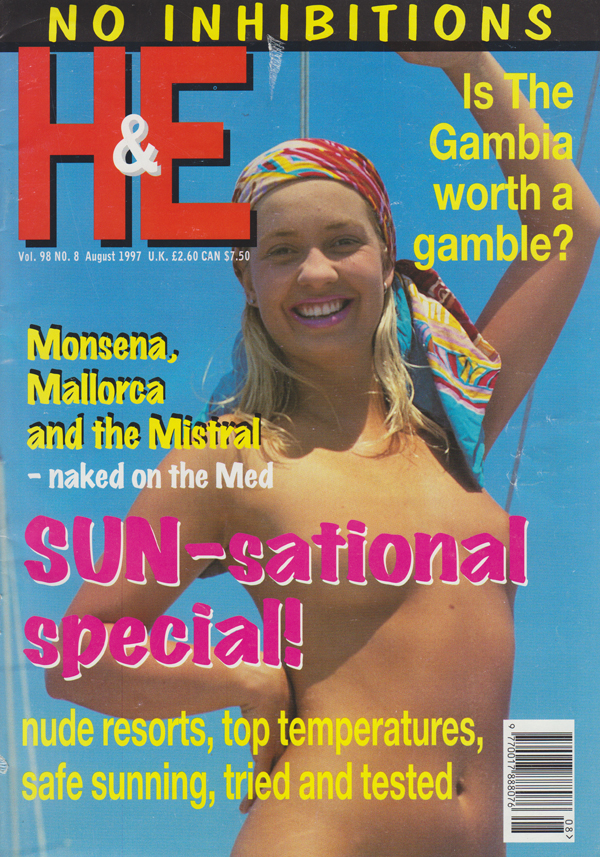 H&E August 1997 magazine back issue H&E magizine back copy 