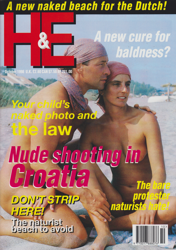 H&E October 1998 magazine back issue H&E magizine back copy 