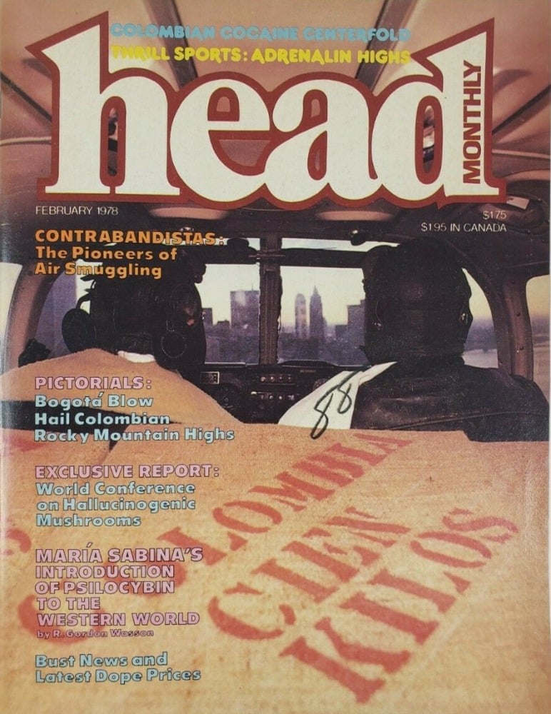 Head # 7, February 1978 magazine back issue Head magizine back copy 
