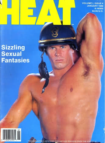 Heat January 1988 magazine back issue Heat magizine back copy 