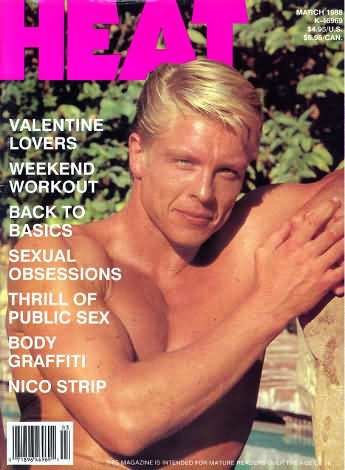 Heat March 1988 magazine back issue Heat magizine back copy 
