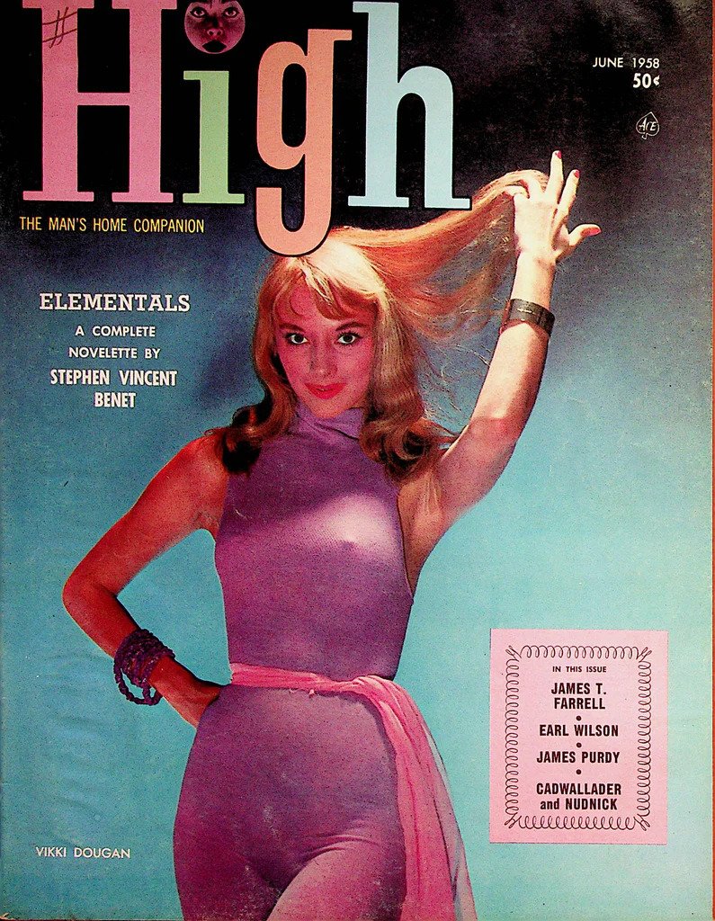 High June 1958 magazine back issue High magizine back copy 