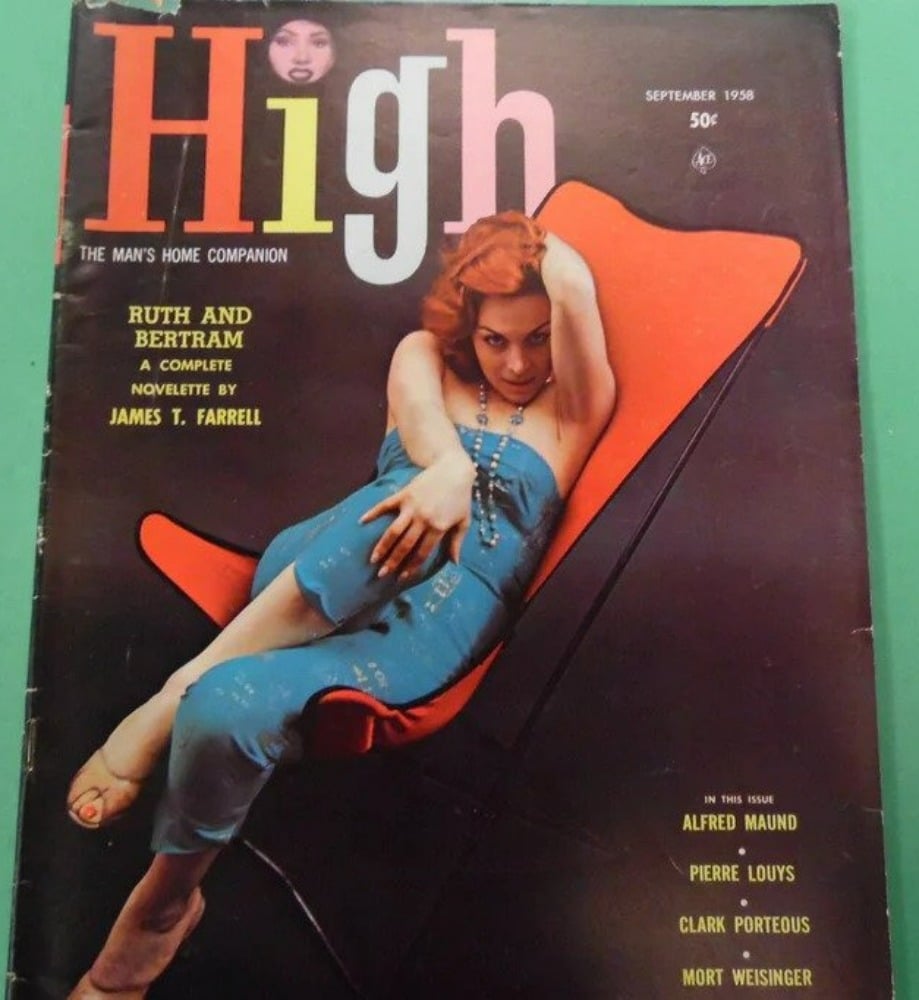 High September 1958 magazine back issue High magizine back copy 