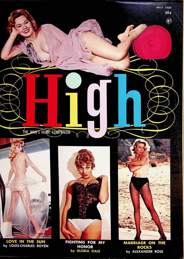 High May 1959 magazine back issue High magizine back copy 