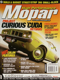 High Performance Mopar March 2001 magazine back issue