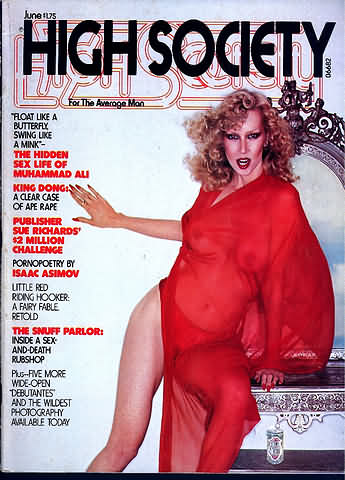 High Society June 1976 magazine back issue High Society magizine back copy HighSociety Magazine Back Issue June 1976 with covergirl Anita Russell