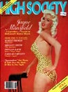 Jayne Mansfield magazine cover appearance High Society August 1980