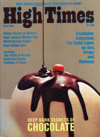 High Times October/November 1975 magazine back issue cover image