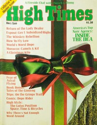 High Times December/January 1975 magazine back issue cover image