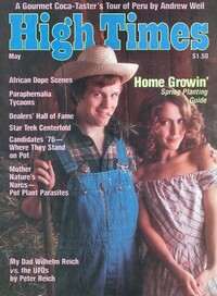 High Times May 1976 magazine back issue cover image