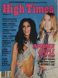 High Times January 1978 magazine back issue cover image