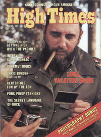 High Times March 1978 magazine back issue cover image