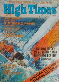 High Times April 1978 magazine back issue cover image