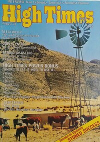 High Times August 1978 magazine back issue cover image
