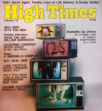 High Times February 1979 magazine back issue cover image