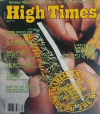 High Times April 1979 magazine back issue cover image
