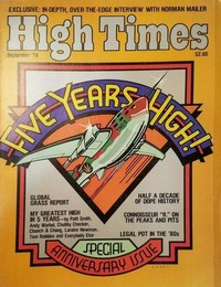 Norman Mailer magazine cover appearance High Times September 1979
