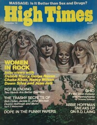 High Times November 1979 magazine back issue cover image