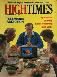 High Times October 1980 magazine back issue cover image