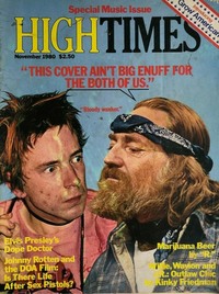 High Times November 1980 magazine back issue cover image