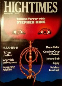 High Times January 1981 magazine back issue cover image