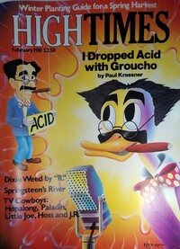 High Times February 1981 magazine back issue cover image
