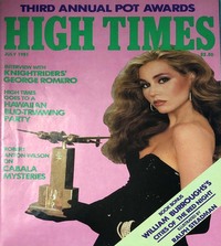 High Times July 1981 magazine back issue cover image