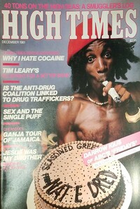 High Times December 1981 magazine back issue cover image