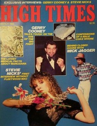 High Times March 1982 magazine back issue cover image