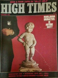 High Times November 1982 magazine back issue cover image