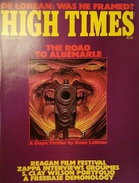 High Times February 1983 magazine back issue cover image