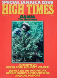 High Times April 1983 magazine back issue cover image