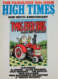High Times June 1983 magazine back issue cover image