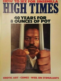 High Times July 1983 magazine back issue cover image