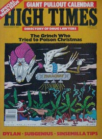 High Times December 1983 magazine back issue cover image