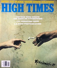 High Times May 1984 magazine back issue cover image