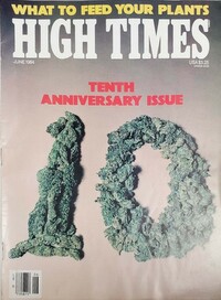 High Times June 1984 magazine back issue cover image