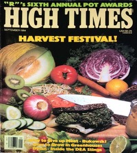 High Times September 1984 magazine back issue cover image