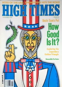 High Times November 1984 magazine back issue cover image