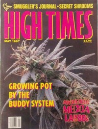 High Times May 1987 magazine back issue cover image