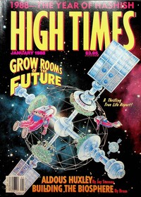 High Times January 1988 magazine back issue cover image