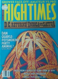 High Times March 1989 magazine back issue cover image