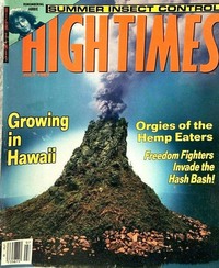 High Times July 1989 magazine back issue cover image
