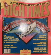 High Times October 1989 magazine back issue cover image