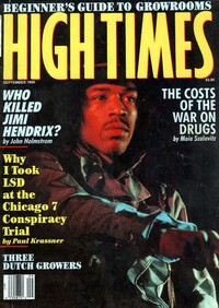 High Times September 1990 magazine back issue cover image