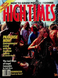 High Times October 1990 magazine back issue cover image