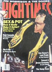 Jim Morrison magazine cover appearance High Times March 1991