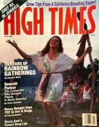 High Times July 1991 magazine back issue cover image
